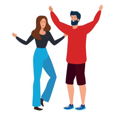 Genç aşıklar çift karakter kutluyor