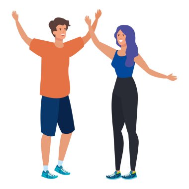 Genç aşıklar çift karakter kutluyor