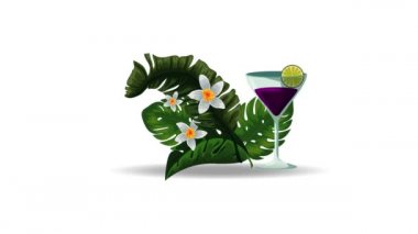 taze tropikal kokteyl fincan hd