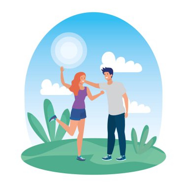 manzara genç aşıklar çift