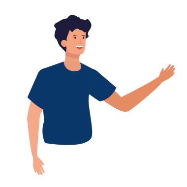 Mutlu genç adam Avatar karakteri