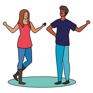 Irklar arası severler çift kutluyor karakterleri