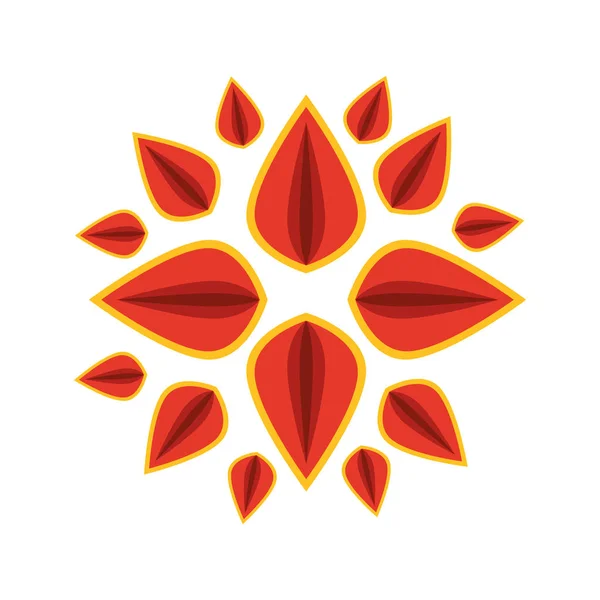 Dekorativa Mandala etniska Boho stil — Stock vektor