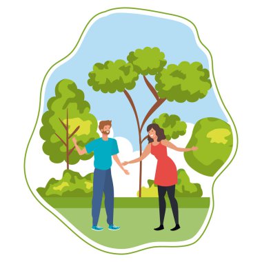 manzara genç aşıklar çift