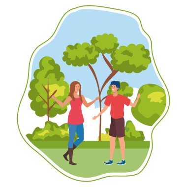 manzara genç aşıklar çift