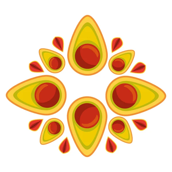 Mandala decorativo stile boho etnico — Vettoriale Stock