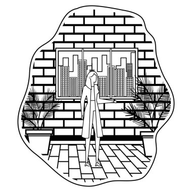 şehirde genç işkadını