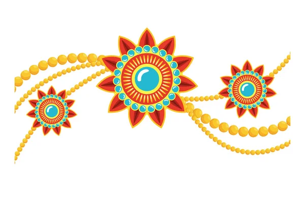 Decorative set of mandalas ethnic boho style — Stock Vector