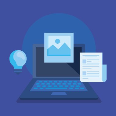 ampul fikir ve belge bilgileri ile Laptop teknolojisi