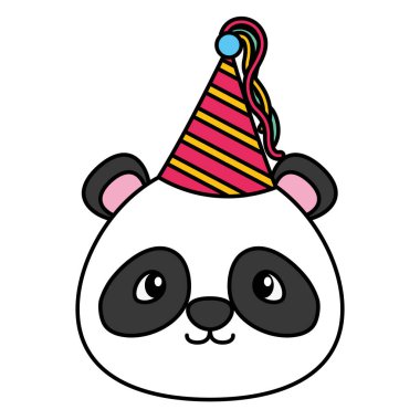 Doğum günü kutlama sevimli panda parti şapka