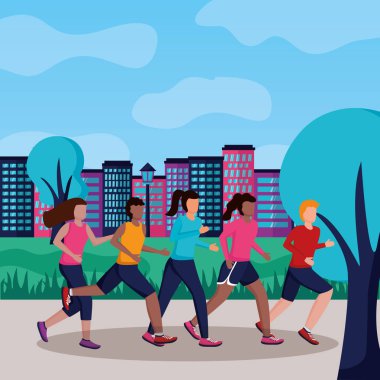 insanlar etkinlik çalıştırıyor