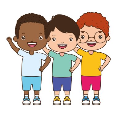 üç çocuk kucakladı