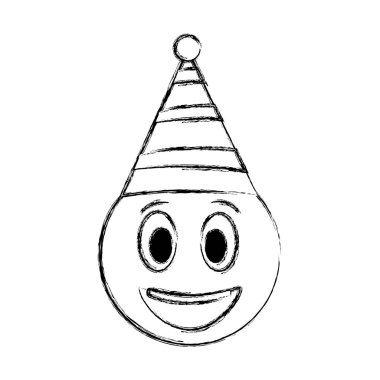 smiley emoji party hat
