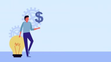 iş işadamı ile finansal para ekonomisi