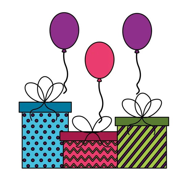 День народження подарунковій коробці — стоковий вектор