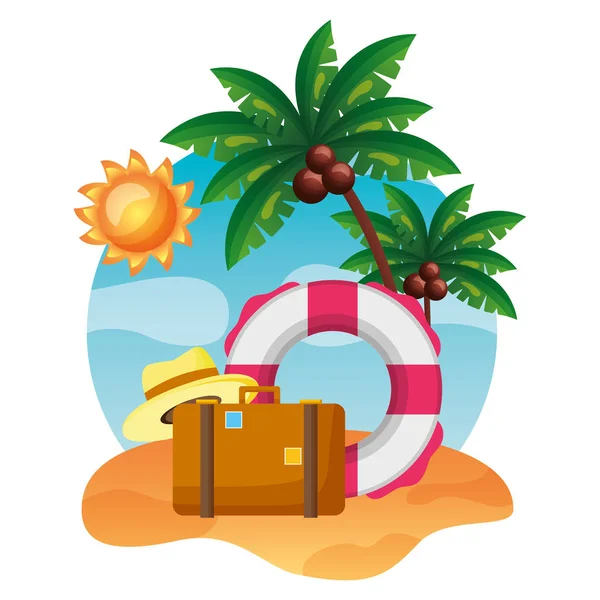 Zomer vakantie — Stockvector