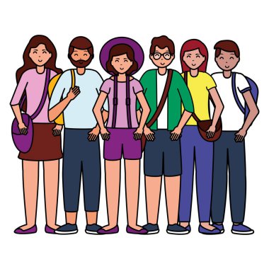 mutlu genç insanlar