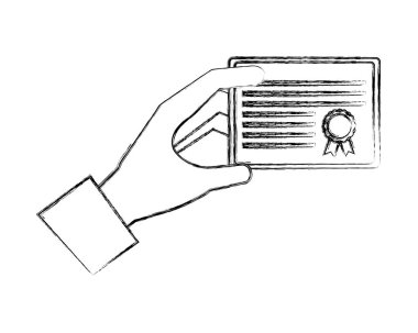 El mezuniyet okul sertifikası tutar