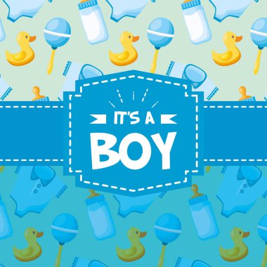 Çocuk dekorasyon bebek duş kartı