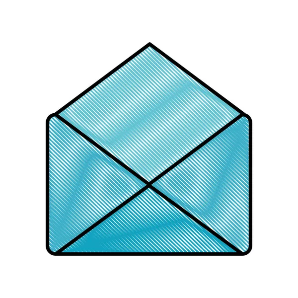 Email envelope message communication icon — Stock Vector