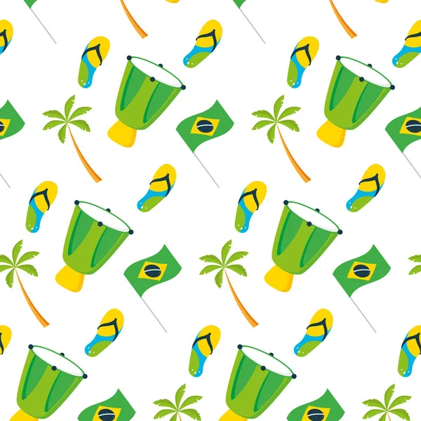 Festival carnaval brésilien — Image vectorielle