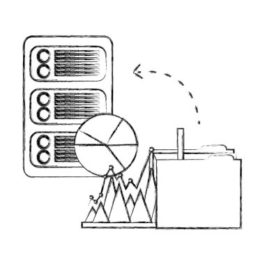 sunucu veri ve istatistik grafik ile klasör