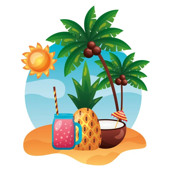 Zomer vakantie — Stockvector