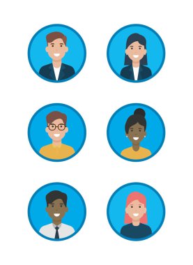 sosyal ağ medya düz tasarım