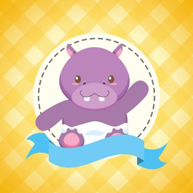 Hippo oyuncak bebek duş kartı