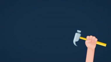 el kaldırma çekiç ile ABD işgücü gün kutlama