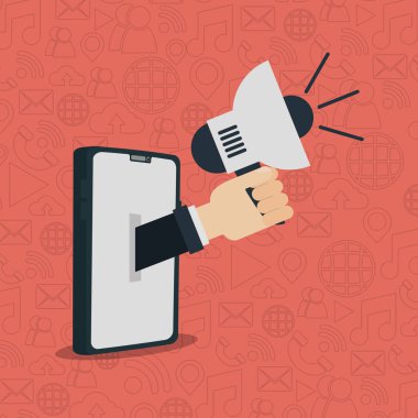 sosyal ağ medya düz tasarım