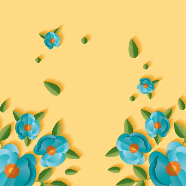 Flores decoración floral — Vector de stock