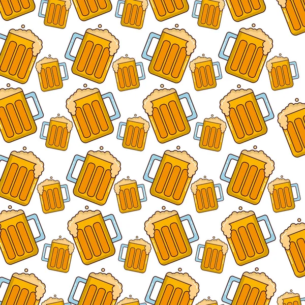 Pot de bière modèle de boisson — Image vectorielle
