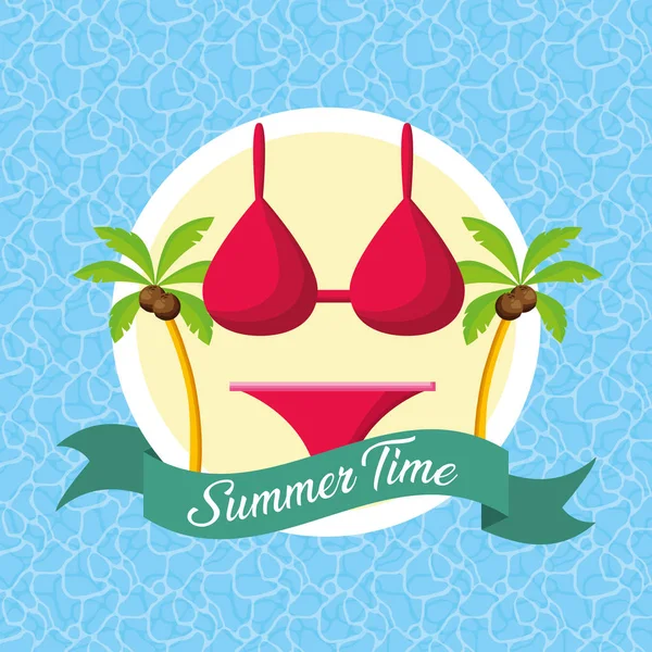 Affiche heure d'été — Image vectorielle