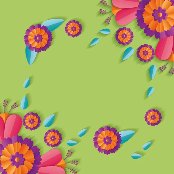 Λουλούδια floral διακόσμηση — Διανυσματικό Αρχείο