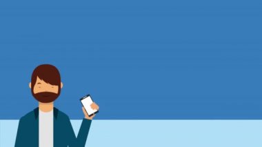 akıllı telefonlar kullanarak çift ile sosyal medya teknolojisi