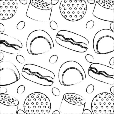 sevimli şekerlemeler karikatür lezzetli model