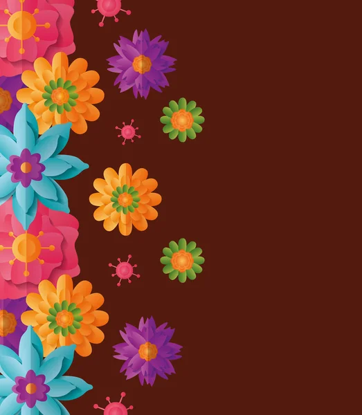Hintergrund Blumen Dekoration — Stockvektor