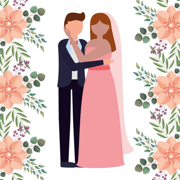 Gelin ve damat düğün günü kutluyor