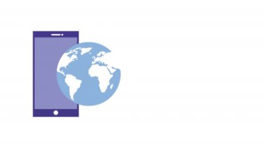 ampul ışık animasyon ile akıllı telefon cihazı