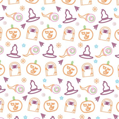 kabak şapka göz mezarlık Halloween model Neon