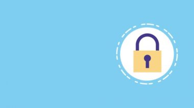 güvenli güvenli asma kilit ile anahtar