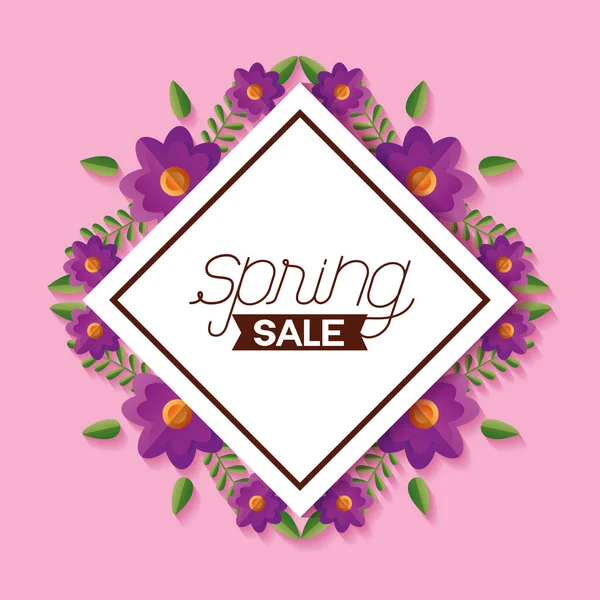 Bloemen lente Sale — Stockvector