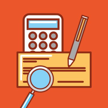 Kırmızı arka plan tasarımı üzerinde para simgesi