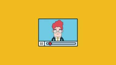 Medya oyuncu şablon avatar karakter