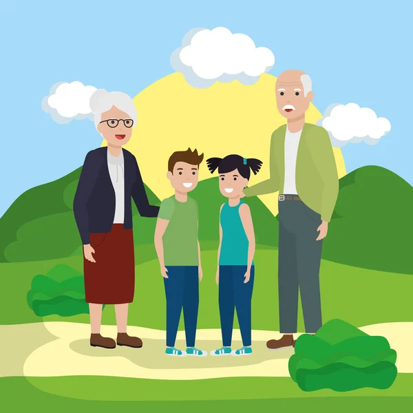 people family flat design image