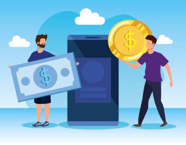 para ve akıllı telefon teknolojisi ile işkadınları