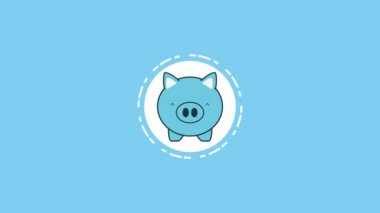 para ekonomisi animasyonu ile Piggy