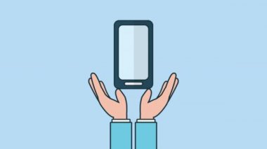 e-ticaret uygulama animasyonu ile akıllı telefon