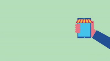 akıllı telefon animasyonu ile elektronik ticaret